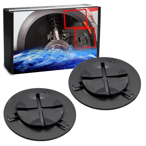 iJDMTOY 2pc OEM-Spec Front Wheel Well Disc Cover Cap Lids for Headlamp & Fog Lamp Access, Compatible with MINI Cooper R55 R56 R57 R58 R59 All Models