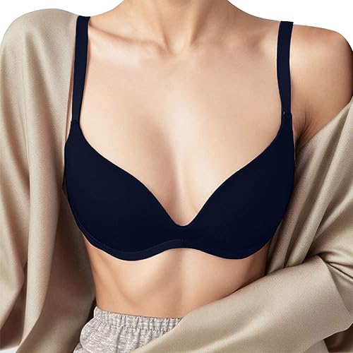 Sexy Bralette Damen Push Up - BH Damen Kleine brüste Ohne Bügel Seamless Bustier mit Gepolstert und V-Ausschnitt Klassische BHS Skiny Bra Atmungsaktiv Unterwäsche Büstier Büstenhalter Sexy Bralette Damen Push Up - BH Damen Kleine brüste Ohne Bügel Seamless Bustier mit Gepolstert und V-Ausschnitt Klassische BHS Skiny Bra Atmungsaktiv Unterwäsche Büstier Büstenhalter