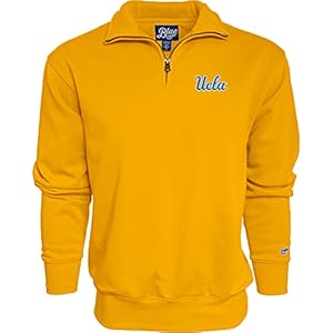 Blue 84 Men’s UCLA Bruins Quarter Zip Sweatshirt Icon Secondary, Alternate Color, X-Large