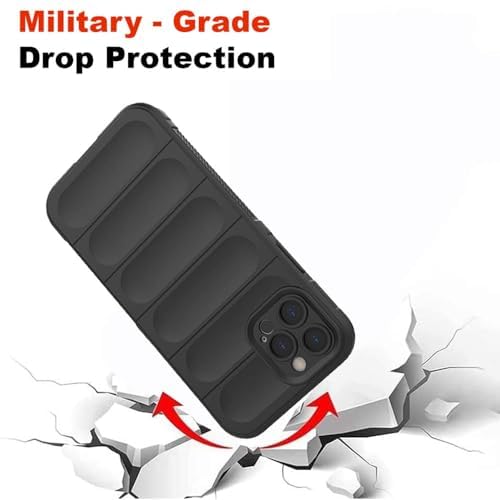 Image of TOUCCH iPhone 12 Pro Silicone Back Bumper Case| Shock Proof Design & Camera Protection | Premium Rubberised Cover (Microfiber Lining) for Apple iPhone 12 Pro | Matte Silicone - Black