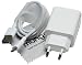 Produktbild Ladekabel für Original Blitz Huawei AP81 Schnell Ladegerät mit Huawei Super Charge 5A + Datenkabel USB Typ-C Huawei P20 Lite/P20 Pro/P20/P30/P30Pro/P10/P10 Plus mit mungoo Displayputztuch