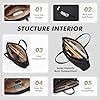 Sac Fourre-Tout Pour Ordinateur Portable 15 Pouces, Sac à Bandoulière Pour Ordinateur Pour Femme, Sac à Main élégant Pour Le Travail et Les Voyages (Noir) #2