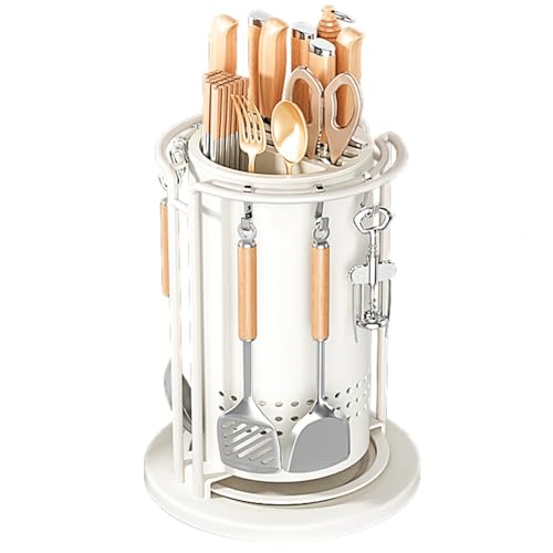 Giawkca 360°��]�L�b�`���I�[�K�i�C�U�[�A�u���b�N�A�J�[�{���X�`�[���A�h�K���H�A���i�K���߉\�A�f�B�i�[���b�N�t���A�R���p�N�g�A�ȃX�y�[�X�A�������ƐH��𐮗��A�������ȒP�A�ω׏d30kg�B (�z���C�g)