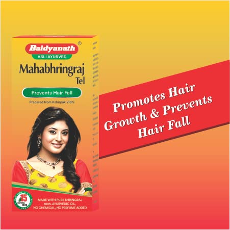 Baidyanath Mahabhringraj Tel I For Hair Growth I Anti Dandruff I 100ml Pack of 2 - Image 5