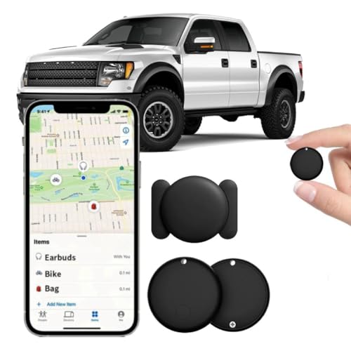 GPS Tracker for Vehicles Work with Find My(iOS Only) Safe Sync GPS Tracker Mini Car Item Finder Hidden Car Location GPS Tracking Tags Device No Month Fee NO Subscription No SIM