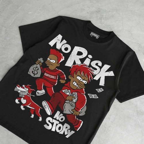 Image of DopeSkill Graphic Tee Streetwear Hip Hop Hypebeast Street Style Unisex T-Shirt Sneaker Colour Matching Shirts Swag Y2K Style
