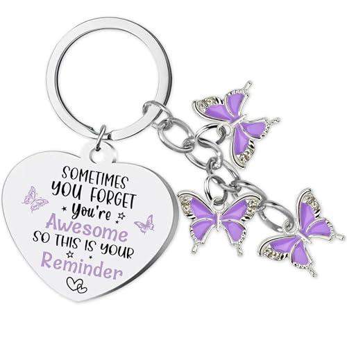 Inspirational Butterfly Gifts Keychain for Women - Encouragement ...