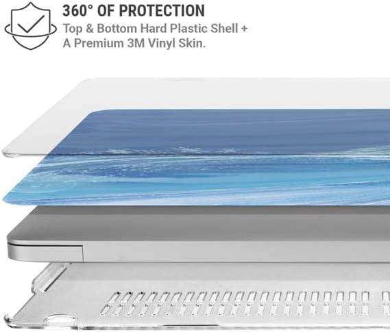 Skinit Laptop Case Plus Skin Compatible with MacBook Pro 13in M1 (2021) - Officially Licensed Disney Frozen Elsa ICY Powers Art Design