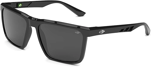 Óculos de Sol Masculino Mormaii Madri Preto Brilho L. Cinza