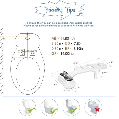 APURE BIDET A121 Hot and Cold Water Bidet Attachment for Toilet Seat by APURE BIDET - Used condition - Image 5