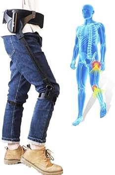Power Walking Aid, Exoskeleton Assistance for Walking, 3 Level Adjustable Strength Body Power Walking Aids, Lower Limb Rehab Support for Elderly and Limited Mobility