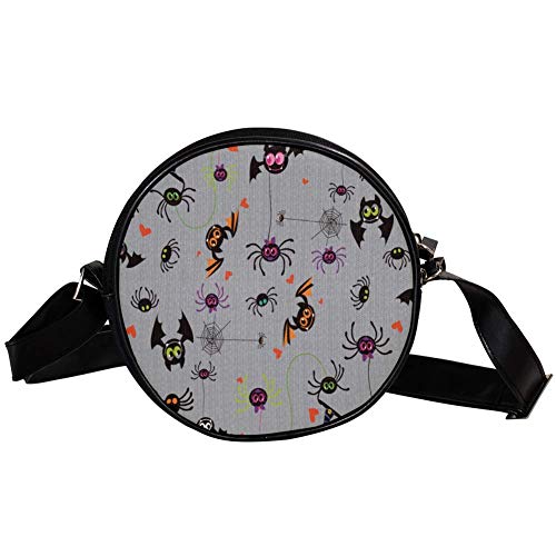 Coosun Sac à bandoulière rond Motif chauve-souris Cover