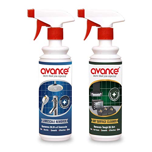 Avance Kitchen De-Greaser & Steel Tap limescale Remover (Combo Each 500ml)