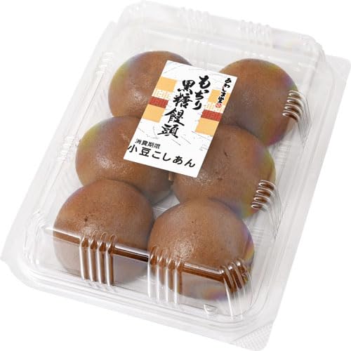 Amazon | あわしま堂 もっちり黒糖饅頭 6個入 | あわしま堂 | 団子 通販