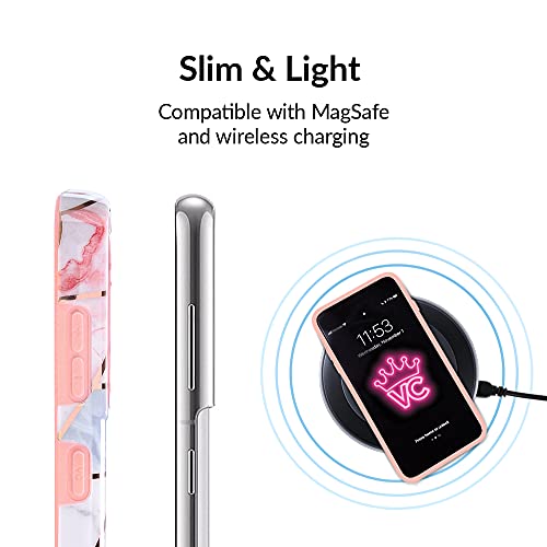 Velvet Caviar Compatible With Samsung Galaxy S21 Ultra Case [8Ft Drop Tested] W/Microfiber Lining - Cute Protective Phone Cases (Geometric Marble) #TOP20