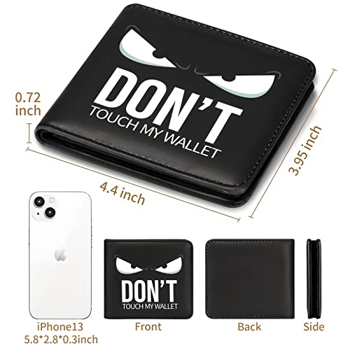 Image of Teen Boys Cool Wallet-Men Mens Men'S Funny Leather Credit Id Card Cash Holder Man Black Rfid Blocking Zipper Wallets With Coin Pocket Id Window Aesthetic Teen Boy Male Youth Guys
