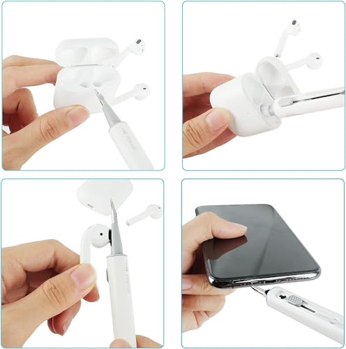 Image of Aircawin for Airpods Pro 3 Case Clear,Secure Lock for Airpods pro 3rd Generation Case Cover with Phone Stand and Magsafe Function,Auto Pop-up,Hybrid Protection with Carabiner&Cleaning Pen-Furry Grey