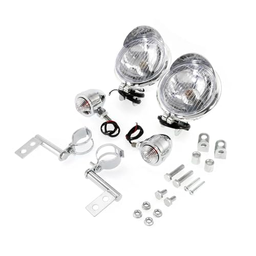 Phare de moto avec support à faisceau large pour Suzuki Intruder 1400
