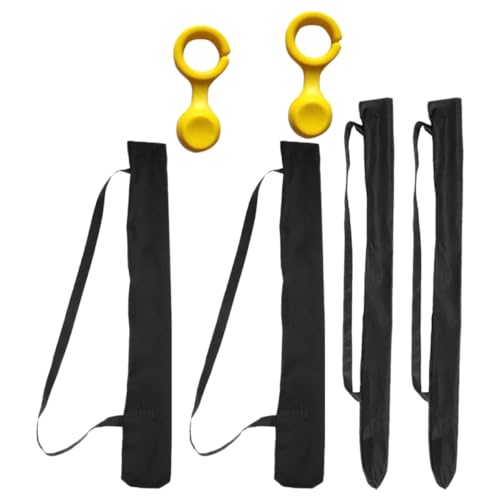 JHKNNK Bolsa para Paraguas Larga con Correas Ajustables, Funda Absorbente para Paraguas de Mango Recto y Golf, Set de 6 Piezas para Exterior y Almacenamiento Práctico