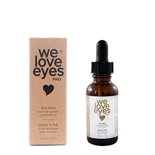 We Love Eyes- All Natural Tea Tree Eyelid Cleansing Oil - Eyelid Scrubs