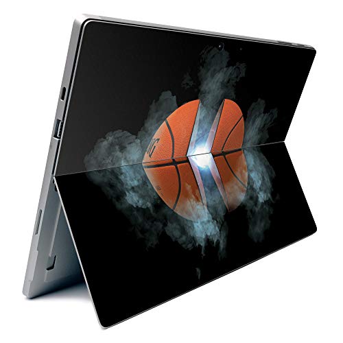 Image of MightySkins Carbon Fiber Skin for Microsoft Surface Pro 7 - Basketball Orb | Textured Carbon Fiber Finish | Easy to Apply, Remove, and Change Styles | Made in The USA