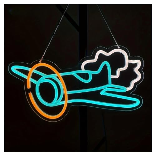 Néon avion décoratif USB variable, le cadeau idéal pour chambre d'enfant et ado
