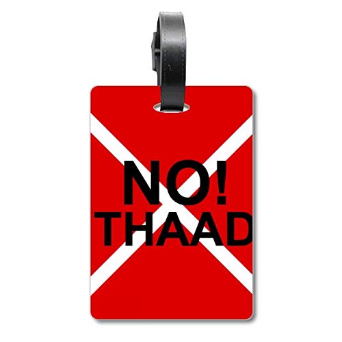 Étiquette bagage No THAAD pacifisme valise voyage identification