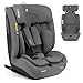 KikkaBoo i-Size i-­FLIT, Kindersitz 9-36 kg ISOFIX, Autokindersitz 76-150 cm, Gruppe 1/2/3, 15 Monate bis 12 Jahre, SPS Seitenschutz, Top Tether, Verstellbare Kopfstütze, Hellgrau