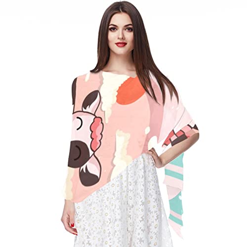 Foulard mousseline de soie à motif sans couture | Douceur et légèreté premium pour femme