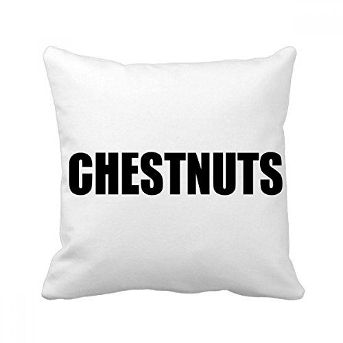 Coussin de décoration motif châtaigne oreiller carré multicolore 40x40 - 2