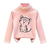 Mädchen Pullover Modern Kinder Hochkragenpullover Sweater Elegant Langarmshirt Warm Freizeit Langarm Oberteile Loose T-Shirt Süßes Pulli Bequeme Winter Kleidung Kinderpullover (12-18 Monate)