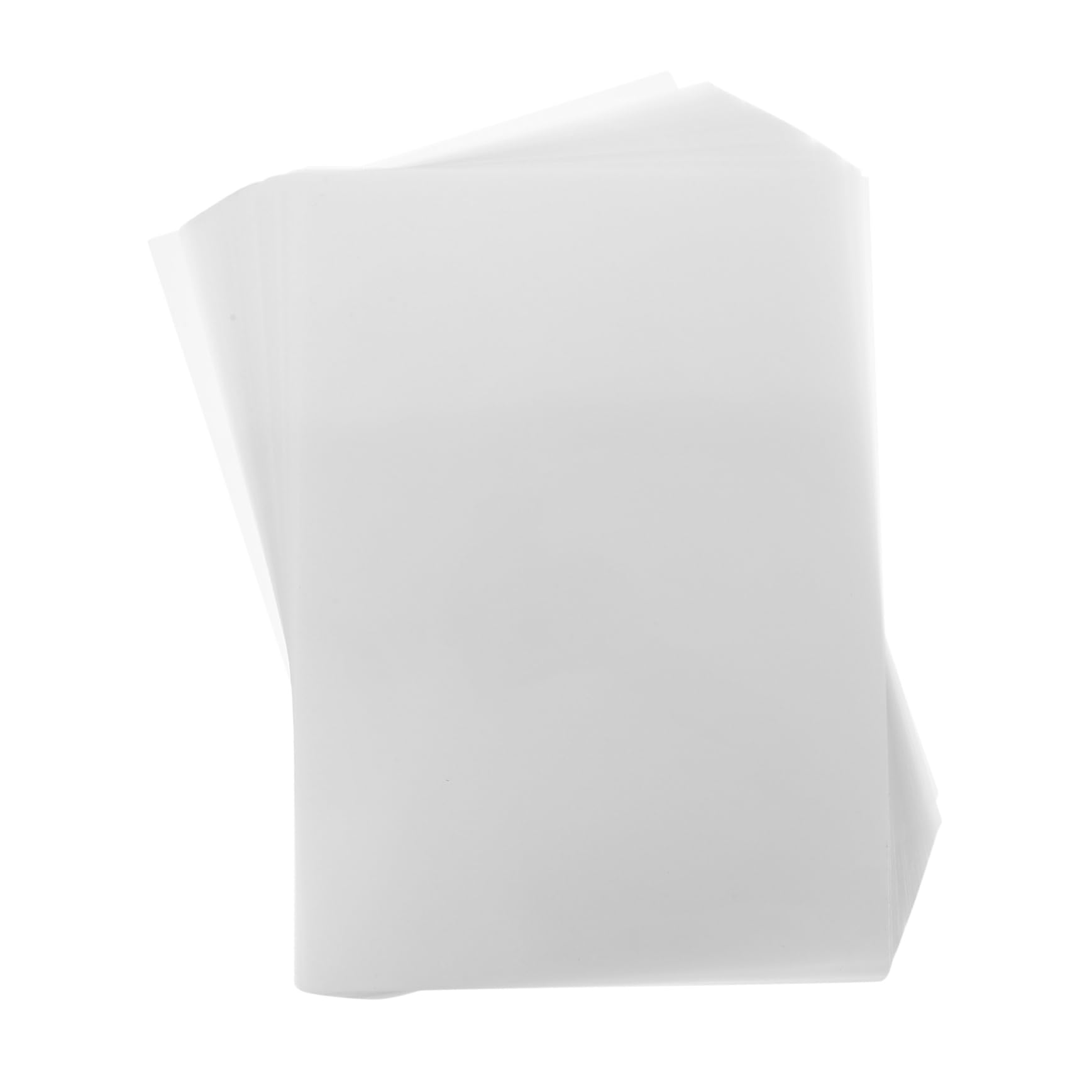 Lurrose Buste per Laminazione Termica, 100 Pezzi, Pet Eva, Spessore 50 Micron, Trasparenti, per Foto e Documenti, Resistenti e Antimacchia