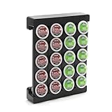 SYSYLY Coffee Pod Storage Wall-Mounted Holder Organizer Compatible with 20 K Cup Pods (Black).