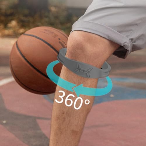 Image of Proberos 2 PCS Patella Support Knee Cap Brace Silicone Bands, for Pain Relief Patella Brace, Lightweight Design for Basketball, Running, Tennis, Weightlifting, Unisex