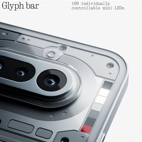 Nothing Phone (4a) - 50 MP Triple-Kamera, bis 70x Ultra-Zoom, Transparentes Smartphone, Langer Akku, 50W Schnellladen, 120Hz AMOLED, Glyph Bar, 8GB+256GB - Schwarz