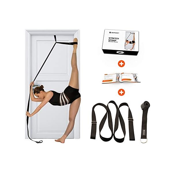 Stretching Strap With Door Anchor - Stretching Equipment To Improve Legs Flexibility - Splits Trainer For Home Ideal In Ballet, Dance, Cheerleading, Taekwondo, Yoga, Pole Dancing & Gymnastics