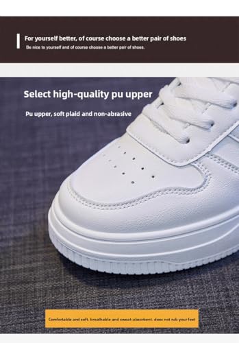 Comfortable and Breathable Wholesale Student Flat White Shoes Light Breathable Sports Board Shoes Women Street Shot Internet Celebrity Women Thick-Soled Muffin2