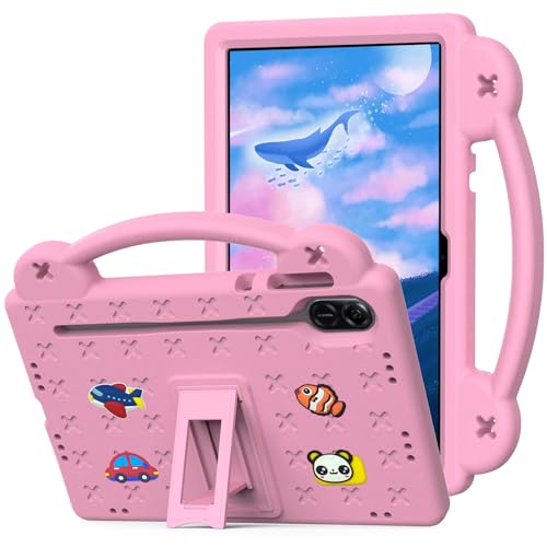 YRH for Honor Pad X9 Case 11.5 inch 2023, Kids EVA Boys Girls Shockproof Cover for Honor X9 Tablet Case, with Stand Handle, Pink