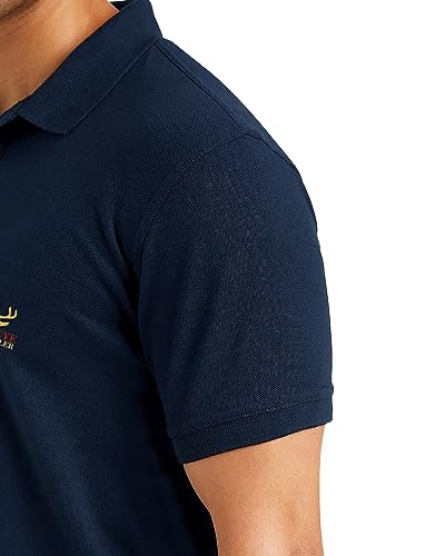 Image of EYEBOGLER Regular Fit Mens Polo Neck Half Sleeve Soild Casual Tshirt