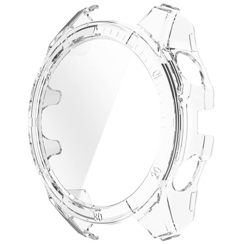 [TRIPLE RIVER] For Garmin tactix 8 AMOLED �P�[�X tactix8 Dual Power 51mm �J�o�[ �t���ʋ����K���X �t���ی�P�[�X �P�F/�N���A �t�B������� �n�[�h�P�[�X �K�[�~��(�N���A)