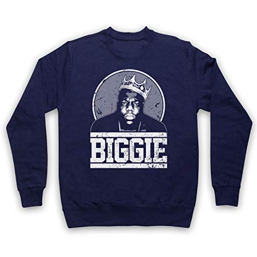 The Guns Of Brixton Notorious BIG Biggie Tribute Sweat-Shirt des Adultes, Bleu Fonce, XS