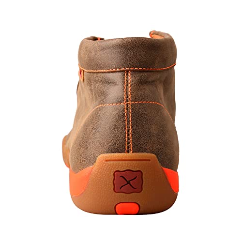 Image of Twisted X Men's Work Chukka Driving Moc, Moc Toe Steel Toe, Distressed Saddle