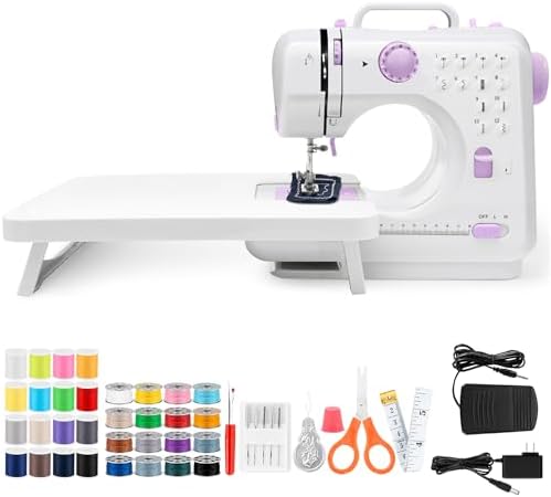Sewing Machine with Extension Table, Mini Sewing Machine Portable...