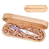 Schwangerschaftstest-Ankündigungsbox – Souvenirbox aus Holz, Aufbewahrungsbox für Erinnerungsstücke, Erinnerungshalter mit Bast | Herzliches Enthüllungsgeschenk für Ehemann, Großeltern und Familie, be