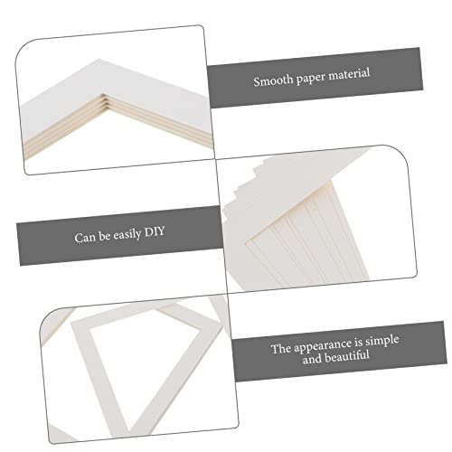VOSAREA Moldura De Papelão Papel Transparente Atendimento Ao Cliente 50 Unid