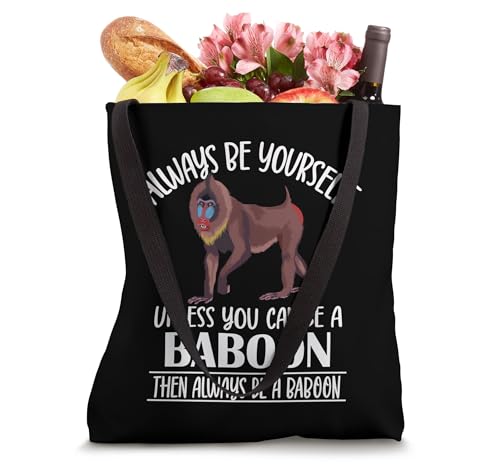 Bolso Tote Funny Always Be Yourself Baboon Lover miniatura 4