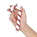 Christmas Tree Ornaments 10ct Red White Candy and Christmas Cane Shatterproof Plastic Christmas Tree Decoration (Red White 10pcs)