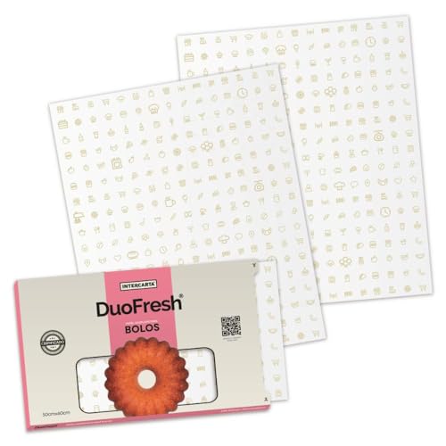Papel Acoplado Duofresh 50x60 cm 500 un para delivery pães bolos tortas doces padaria confeitaria