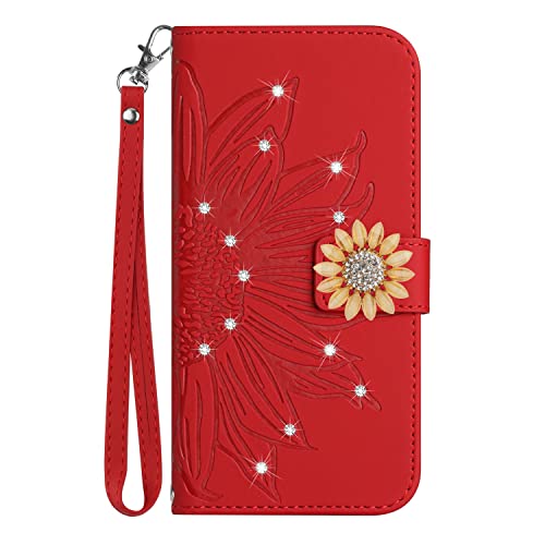 Protection Samsung Galaxy A32 5G étui cuir rouge avec support béquille ONV