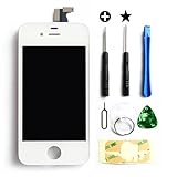 Select Replacement Digitizer and Touch Screen LCD Assembly for White Apple iPhone 4 (Fits CDMA Verizon/Sprint iPhone 4 only) + Repair Tool Kit White